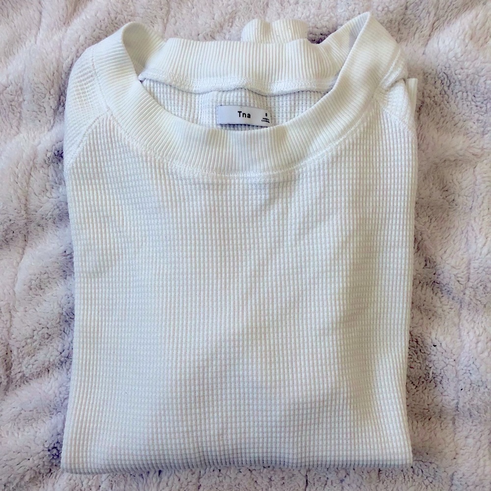 TNA Waffle Shirt White